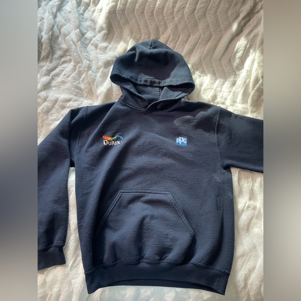 Dulux navy Hoodie with Logo
